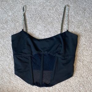 semi see through crop top